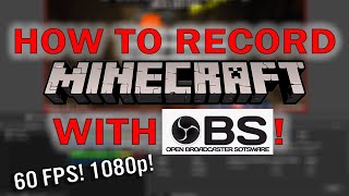 best obs settings for recording minecraft mac